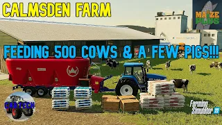 FEEDING 500 COWS WITH MAIZE PLUS!!! - Calmsden Farm Ep 95 - Farming Simulator 22