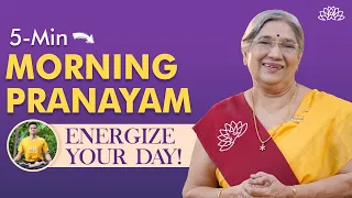 Energize Your Mornings: 5-Minute Pranayama Techniques to Start Your Day!| Dr. Hansaji