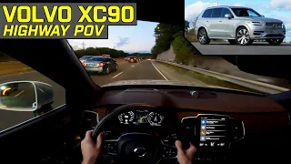 PILOT ASSIST + HANDLING TEST! -  2021 Volvo XC90 Recharge Inscription - Highway POV Test Drive