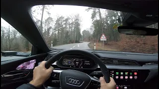 You drive the 2021 Audi e-tron S (GoPro POV, no talk)