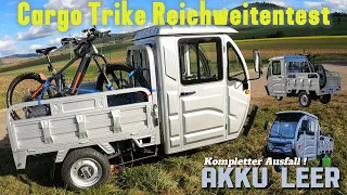 Cargo Trike Tour - Akku Test - So weit kommst Du mit dem Lastendreirad wirklich ‼️E Ape Tuk Tuk