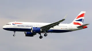 British Airways Airbus A320 Neo Takeoff from Basel (4K)