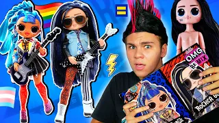 РАЗОБЛАЧЕНИЕ КУКОЛ РОКЕР БОЙ И ПАНК ГЕРЛ! Rocker Boi & Punk Grrrl LOL Surprise OMG ReMix