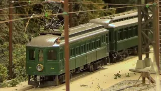 An Interurban Trolley Line Powered by the Overhead Wires in HO Scale