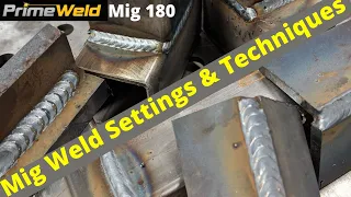 Prime weld Mig 180 settings and techniques