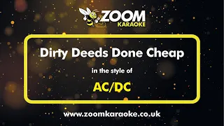 AC/DC - Dirty Deeds Done Cheap - Karaoke Version from Zoom Karaoke