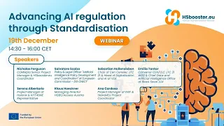 Advancing AI Regulation through Standardisation - HSbooster.eu Webinar