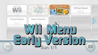 The Wii Menu Beta/Developer Version (v1.0) in 2023