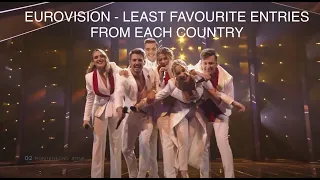 EUROVISION - MY LEAST FAVORITE SONGS FROM EVERY PARTICIPATING COUNTRY