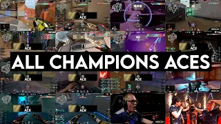 ALL 15 ACES IN VCT CHAMPIONS 2023 (in order)