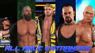 WWE 2K23 ALL MALE ENTRANCES (4K Ultra HD)