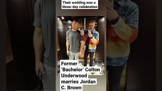 Former ‘Bachelor’ Colton Underwood marries Jordan C. Brown #coltonunderwood #jordanbrown #viral