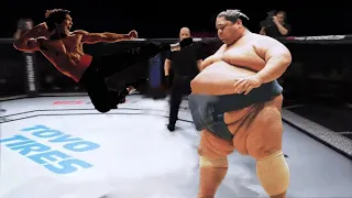 Bruce Lee vs Cyberpunk Sumo (EA Sports UFC 4)