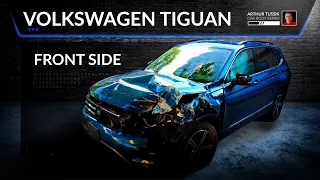 VolksWagen Tiguan 2. The front end repair. Ремонт переда.