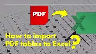 How to convert PDF tables to Excel without losing formatting? Here's how!