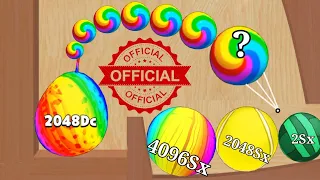 🌈 Blob Merge 3d ( jelly 2048 ) 🆚 Hide Ball ( draw to smash) Gameplay New Update part 04