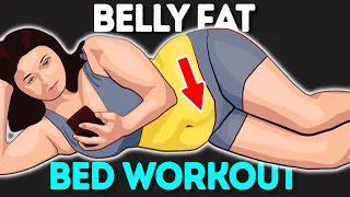 BURN LOWER BELLY FAT IN BED | EASY & LAZY WORKOUT