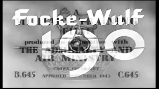 Focke-Wulf 190 Aircraft Recognition Film UK, Sept 1943