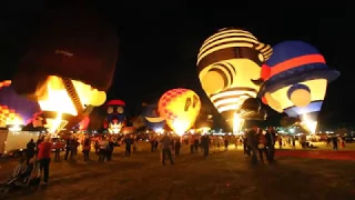 2017 Balloon Glow Rodeo Albuquerque International  Balloon Fiesta Time-Lapse