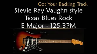 Backing Track - Stevie Ray Vaughn style Texas Blues Rock in E Major