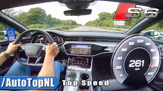 AUDI S6 2020 TOP SPEED on AUTOBAHN (No Speed Limit) by AutoTopNL