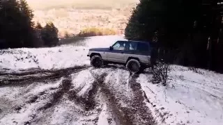 Nissan Patrol x2 and Opel Frontera snow fun 3