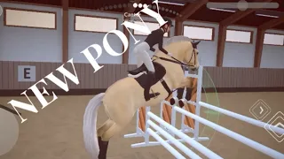 NEW PONY!! Training and Competitions || Equestrian the Game