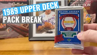 1989 Upper Deck Pack Breaks... Finally Some Packs That I Understand!