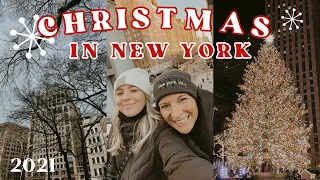 VLOG: Christmas in New York City! / holiday markets, rockefeller tree, broadway, and moma!