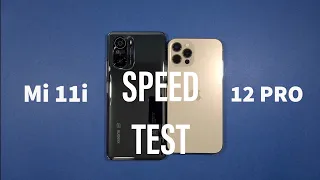 Xiaomi Mi 11i vs Iphone 12 Pro Speed Test