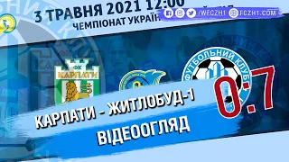 ЧУ 2020/21. 2 етап. 6 тур Карпати - Житлобуд-1: всі голи та моменти матчу