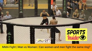 MMA Fight | Man vs Woman | Can women and men fight in same ring? Sherisse Subero |Amazing MMA Fight