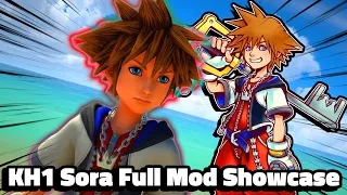 KH1 Sora In Kingdom Hearts 3! | Full Mod Showcase