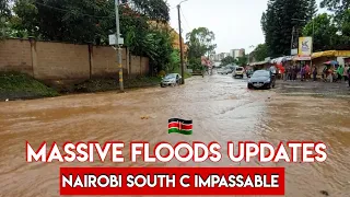 Massive Floods Update in Nairobi - South C Area Impassable! 🌊