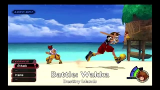 KH Final Mix (KH HD I.5 + II.5 ReMIX - PS4) - Destiny Islands - Battle: Wakka