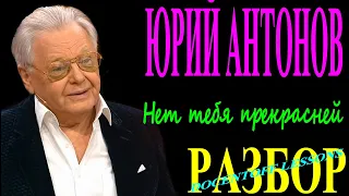 Юрий Антонов Нет тебя прекрасней разбор песни