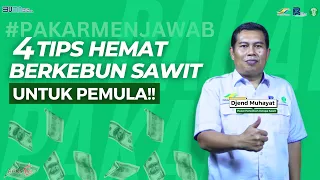 Pekebun Wajib Tau 4 Tips Hemat Berkebun Sawit Ini!!