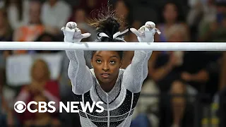 Simone Biles continues comeback as U.S. Gymnastics Championships get underway