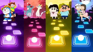 Doremon Hindi vs Shinchan Hindi vs Oggy Hindi vs Ninja Hattori Hindi – Tiles Hop EDM Rush