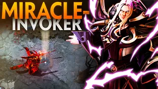 DON'T MISS THIS!! MIRACLE- INVOKER INCREDIBLE GAME | Dota 2 Invoker