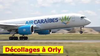 GROS PLANS - Décollages à Orly (1/5) - B747 A350 A330 A321 B737 - plane spotting