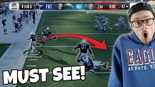 END OF HALF - THE LUCKIEST TOUCHDOWN THAT YOU MAY EVER WATCH!! Madden 18 Packed Out