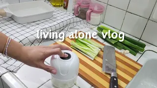 Living Alone Vlog | Grocery run and filling up my fridge,  water filter installation