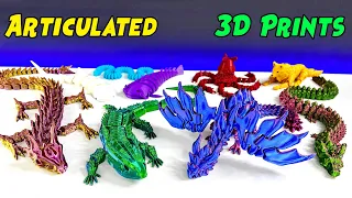 Best Articulated 3D Prints Dragons with Timelapses