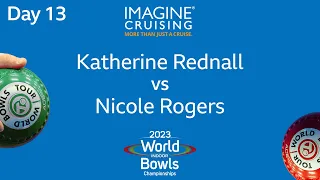 World Indoor Bowls Championship 2023 -  Katherine Rednall vs Nicole Rogers - Day 13 Match 3