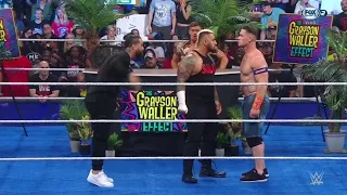 Jimmy Uso & Solo Sikoa confrontan y atacan a John Cena - WWE Smackdown 15/09/2023 (En Español)