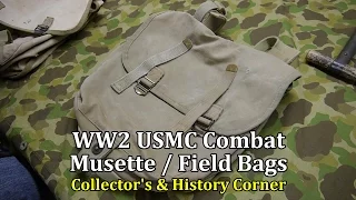 World War 2: USMC Combat Musette / Field Bags | Collector's & History Corner