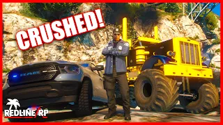 GTA 5 Roleplay - MONSTER Truck Semi Destroys Cops - RedlineRP #6