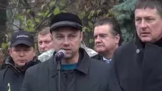 Митинг в поддержку  Г.Корбана у стен ВР .Виталий Куприй.