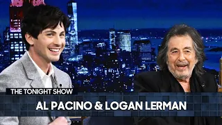 Al Pacino and Logan Lerman Swap Stories About Seeing Eye Dogs and Working Out with Chris Hemsworth